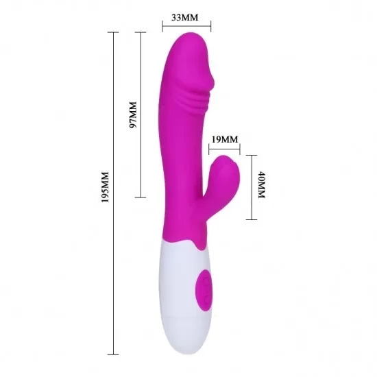 Sextoy dương vật giả đa năng Prettylove Snappy pin rời 3
