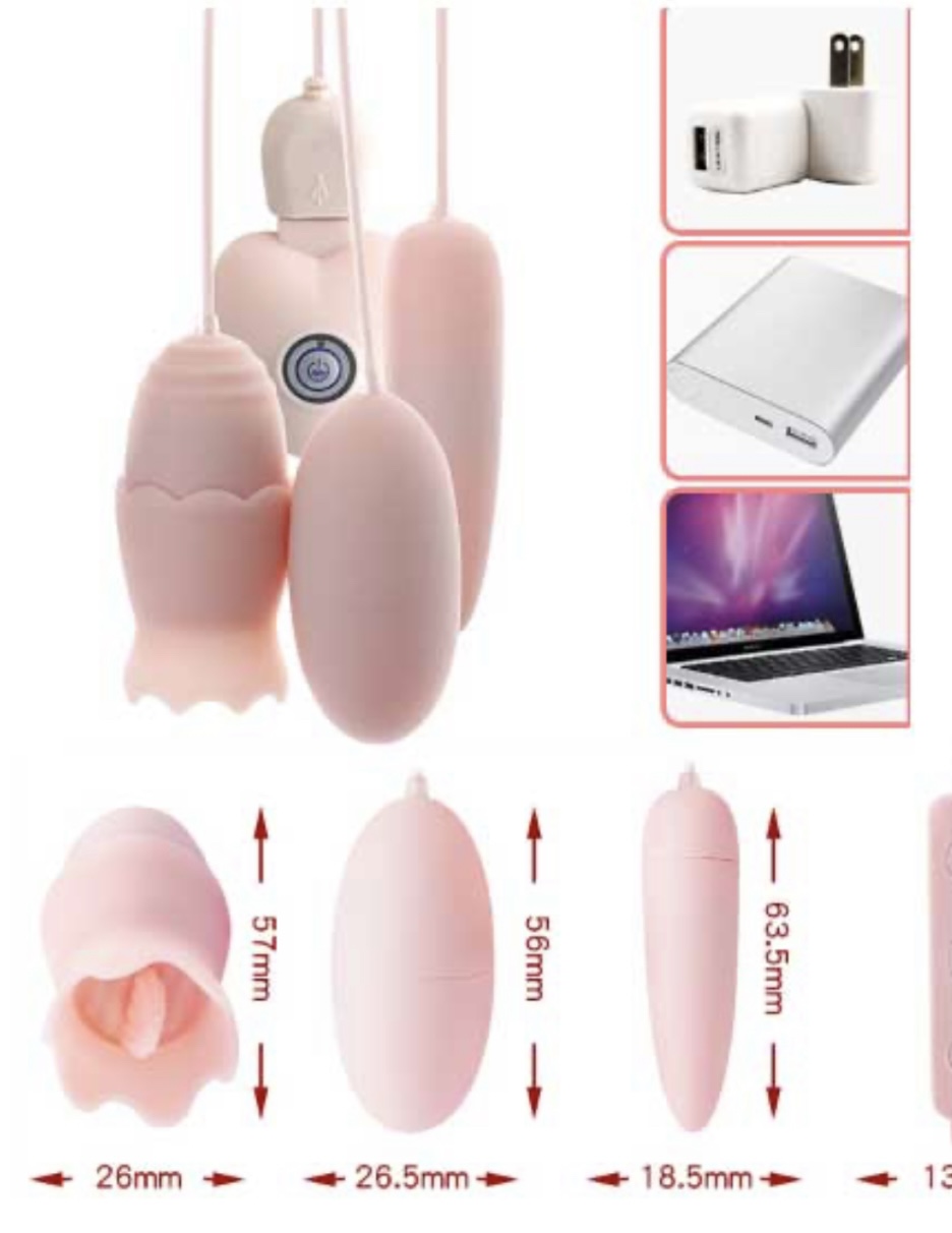 Trứng rung tình yêu trái tim 3 đầu liếm, rung cực mạnh 4