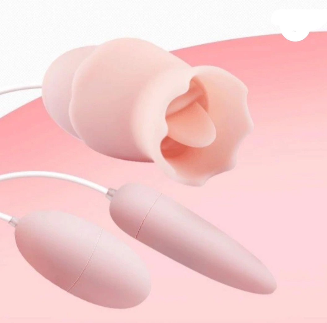 Trứng rung tình yêu trái tim 3 đầu liếm, rung cực mạnh 2