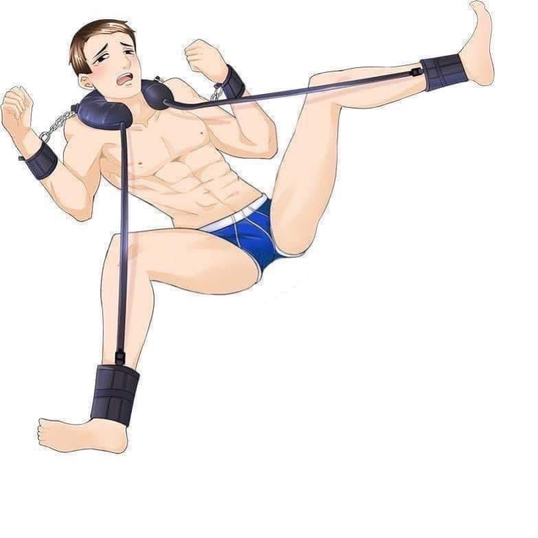 Bộ bạo dâm khóa tay chân có gối kê đầu êm ái 4