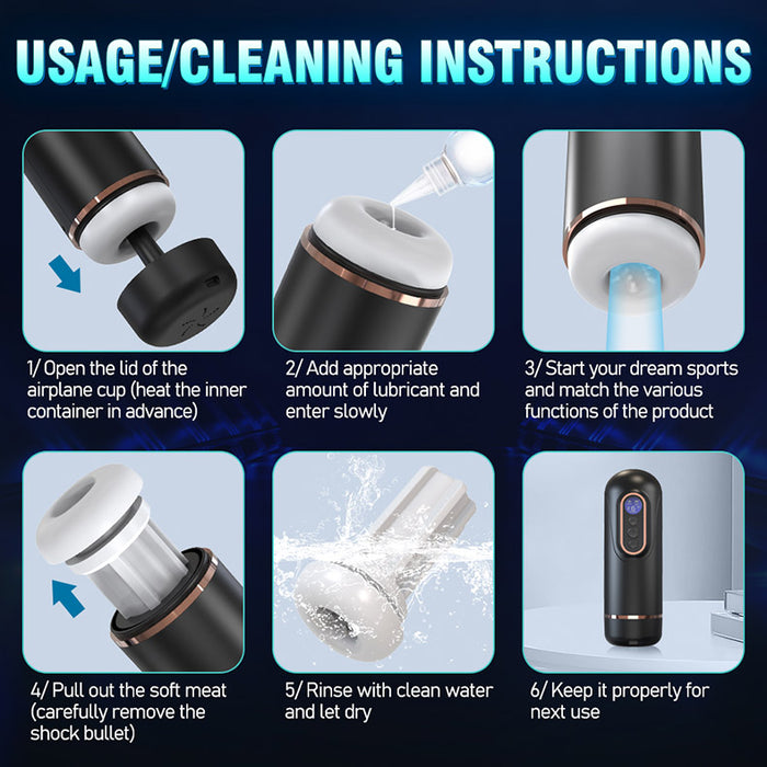 Máy thủ dâm tự động cao cấp DORIS rung hút thụt 8