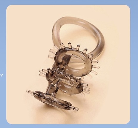 Vòng đeo dương vật gai mềm có quai bừu 8