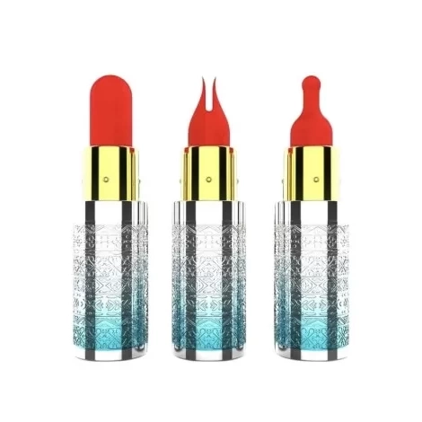 Trứng rung ngụy trang thỏi son mini rung cực đã 2 đầu phụ