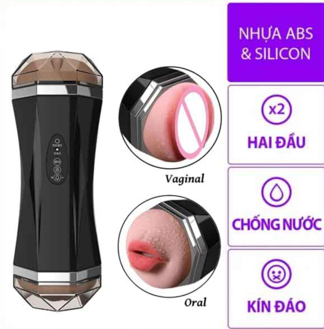 Âm đạo giả 2 đầu Luba rung rên tự động 2