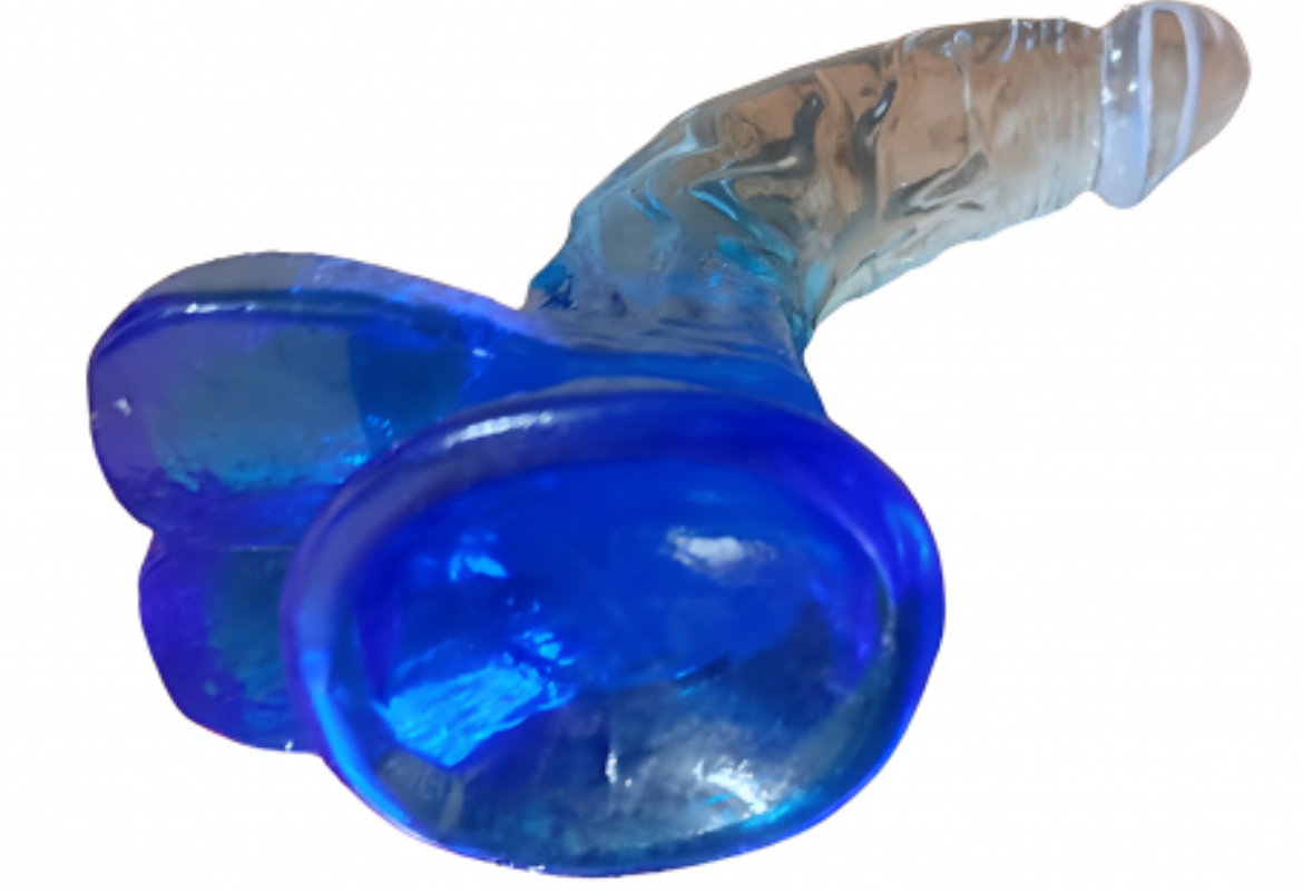 Dương vật trong suốt siêu mềm cong nhiều màu 5