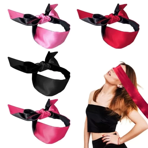 Băng đô bịt mắt vải lụa satin mềm mại