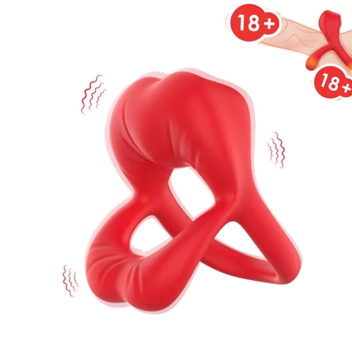 Vòng đeo dương vật hình môi rung siêu kích thích