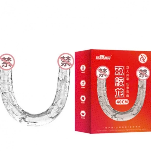 Dương vật giả 2 đầu trong suốt mềm mại 40cm 