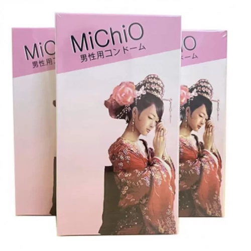 Bao cao su MiChiO gân siêu mỏng chân thật 12 bao nhật bản
