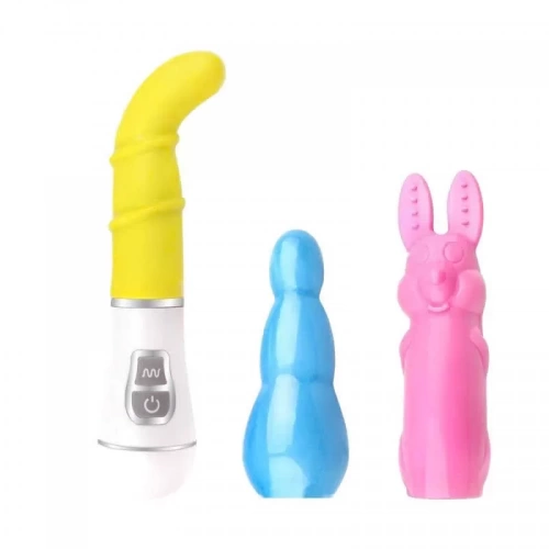 Máy massage điểm G + kích hậu 3 đầu thay đổi