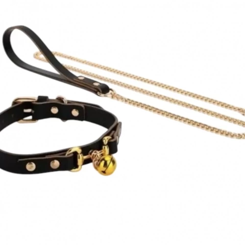 Đồ chơi bạo dâm xích vòng cổ có chuông cao cấp
