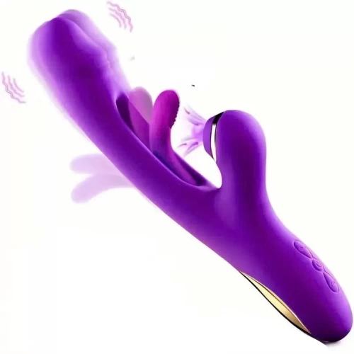 Dương vật 3 trong 1 rung hút đá lưỡi độc đáo