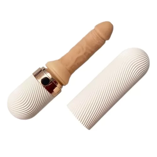 Dương vật giả rung thụt, phát nhiệt Dibe có nắp đậy