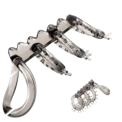 Vòng đeo dương vật gai mềm có quai bừu