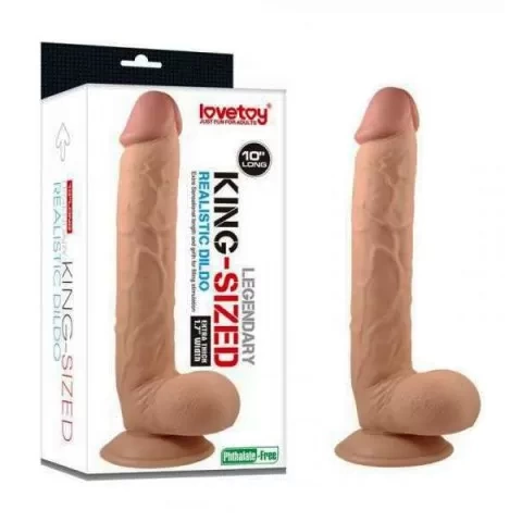 Dương không rung 10 inch Lovetoy King hàng khủng có đế 